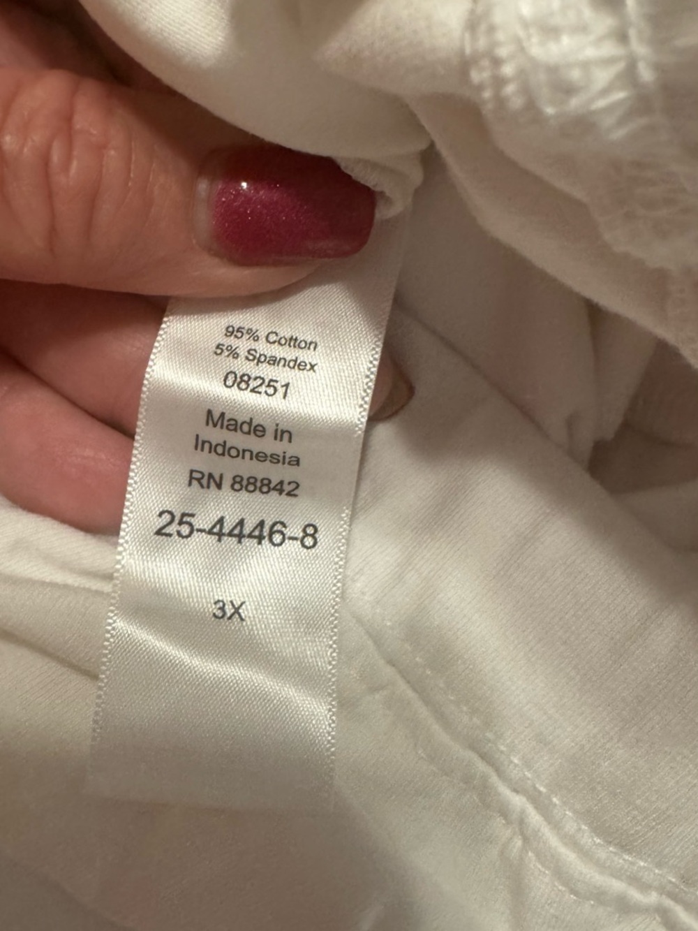 NWT Catherine's White Pull-On Capri Pants PLUS: 26/28    #14 - Picture 6 of 7
